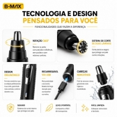 Kit Maquina Dragão Cabelo Barba E Aparador De Pelo De Nariz