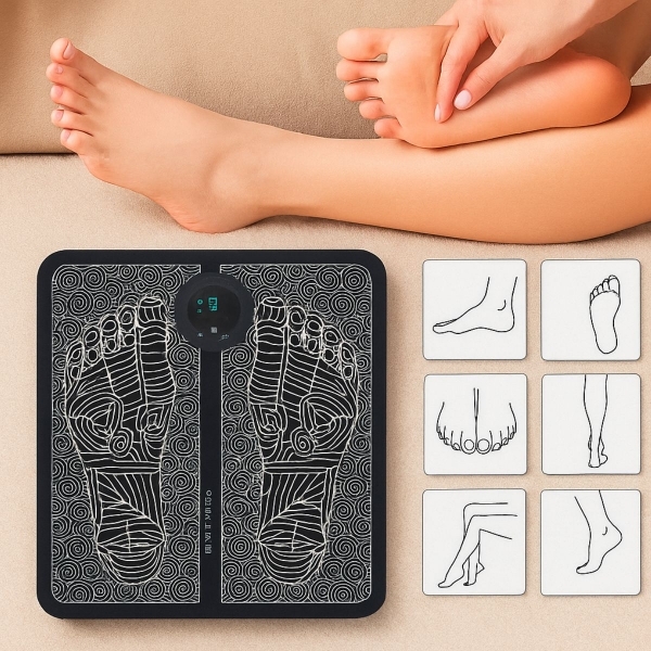 Kit Massageador pescoço e pés - Marrom