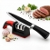 Kit Faca Serrilhada 24cm Inox Profissional Com Afiador 3 Estagios