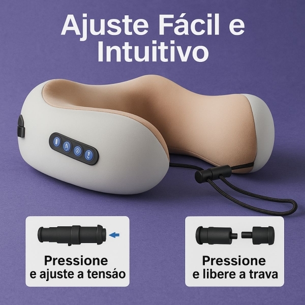 Kit Massageador pescoço e pés - Marrom