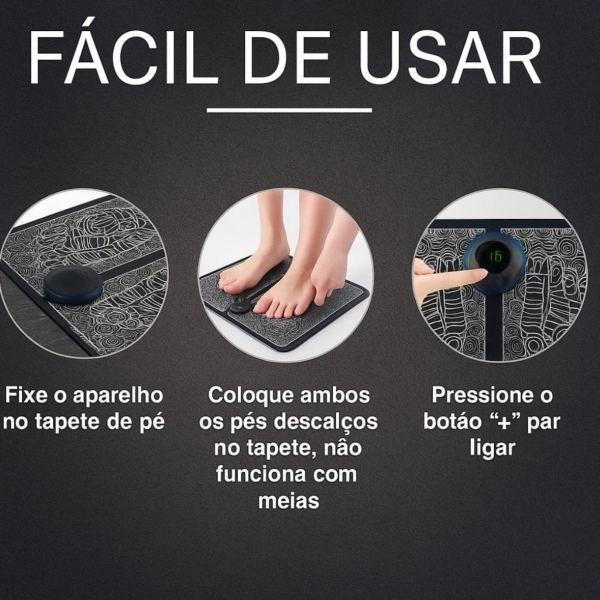 Kit Massageador pescoço e pés - Rosa